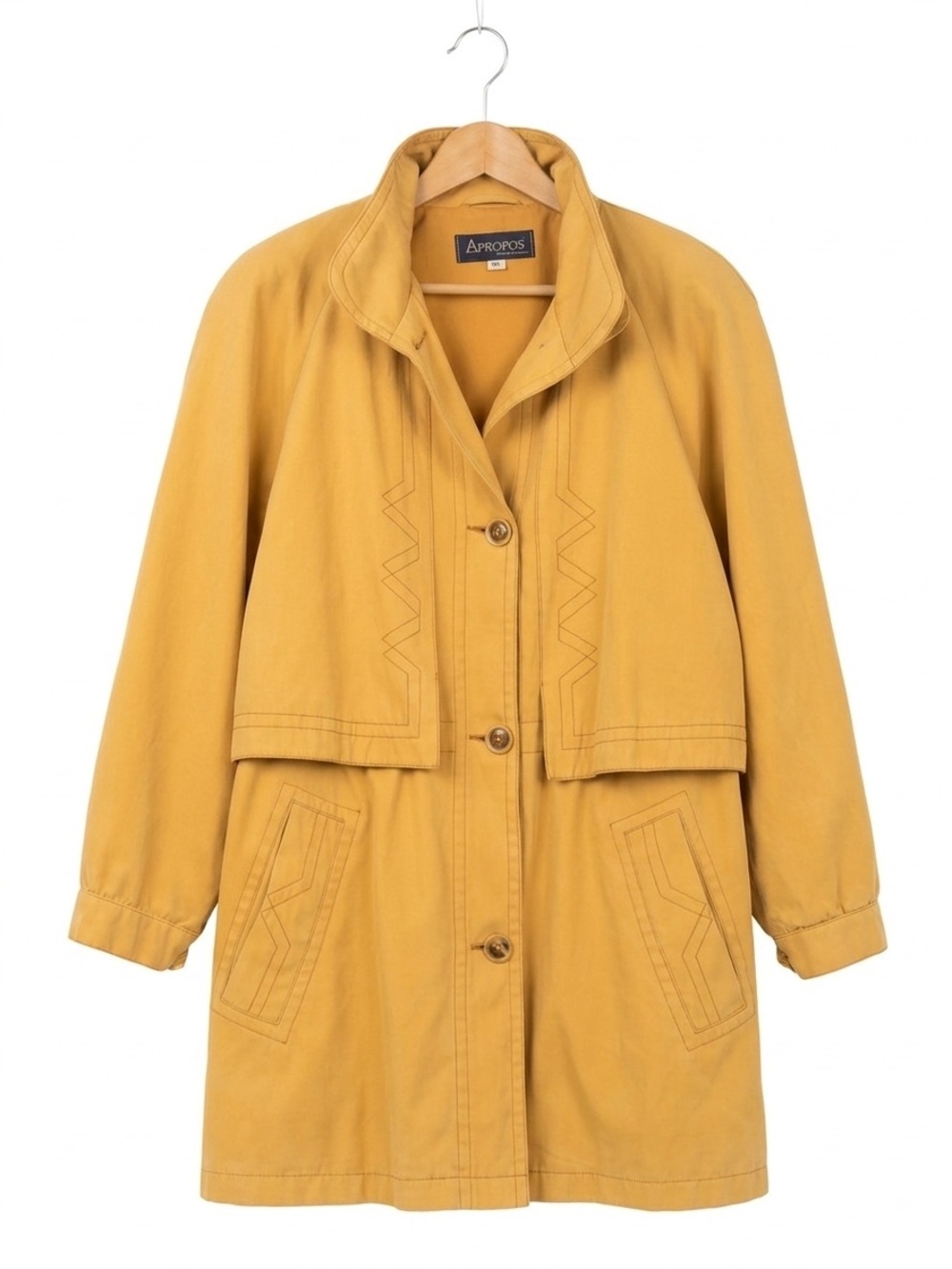 Vintage Apropos Mustard Yellow Ultra Suede Jacket - Size Medium
